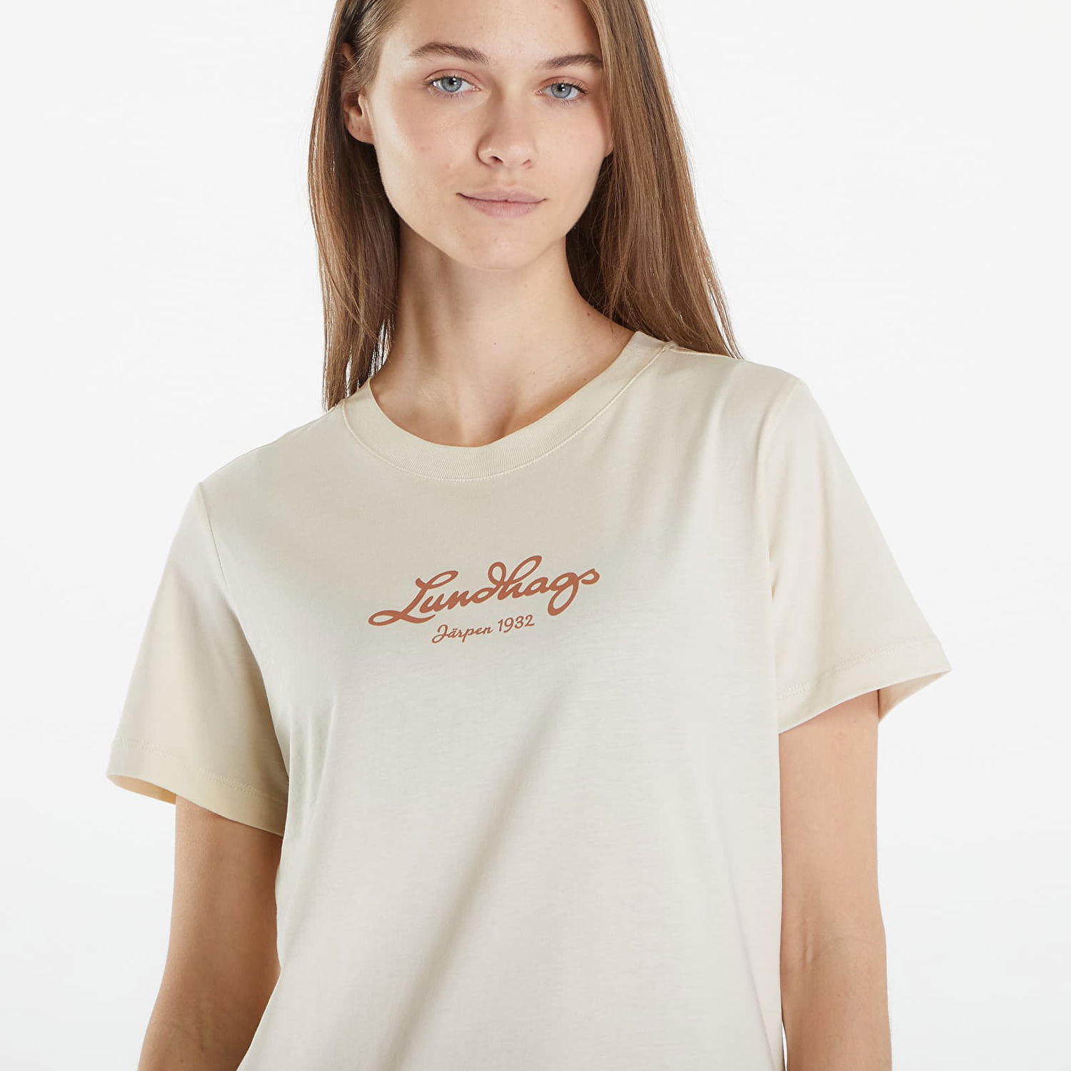 Tričko Lundhags Lundhags Jarpen Logo T-Shirt Béžová | 44318-24-00300, 1