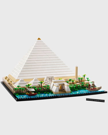 Zberateľské LEGO Great Pyramid of Giza Architecture Model Kit Biela | 6379808, 1