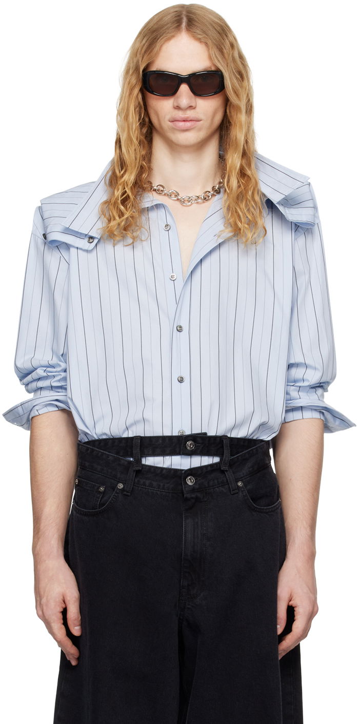 Košeľa Y/PROJECT Chain Shirt Modrá | 101SI001, 0
