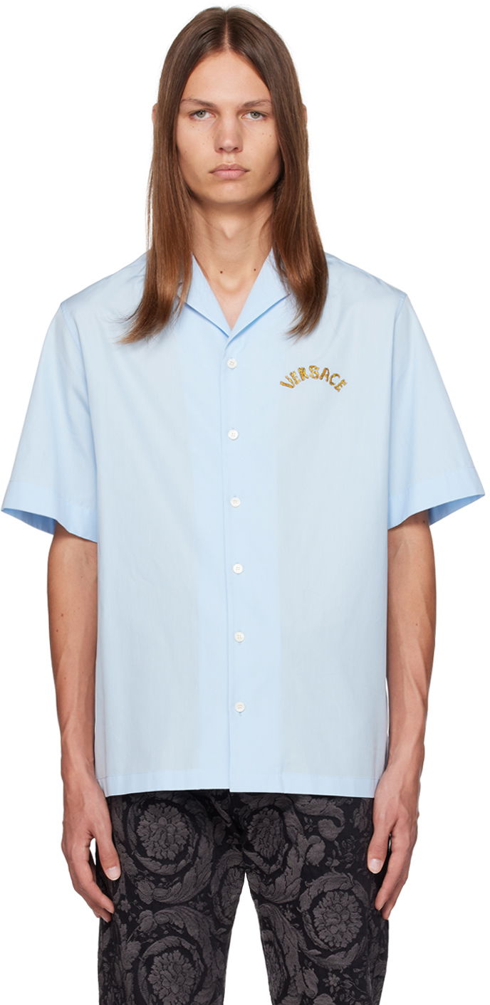 Košeľa Versace Embroidered Modrá | 1010709_1A07806, 0
