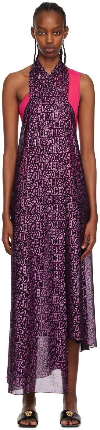 Šaty Versace Versace Allover Cover Up Dress Ružová | 1008668_1A07360, 0