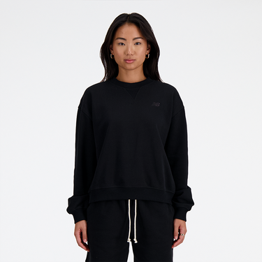 Mikina New Balance Athletics French Terry Crew Sweatshirt Čierna | WT41500-BK, 1