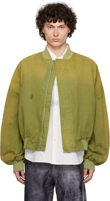 Bomber bunda JW Anderson JW Anderson Relaxed Cotton Bomber Jacket Zelené | JK0382-PG1767, 0