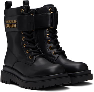 Tenisky a topánky Versace Versace Jeans Couture Logo Hardware Boots Čierna | E79VA3S64_E71570, 3