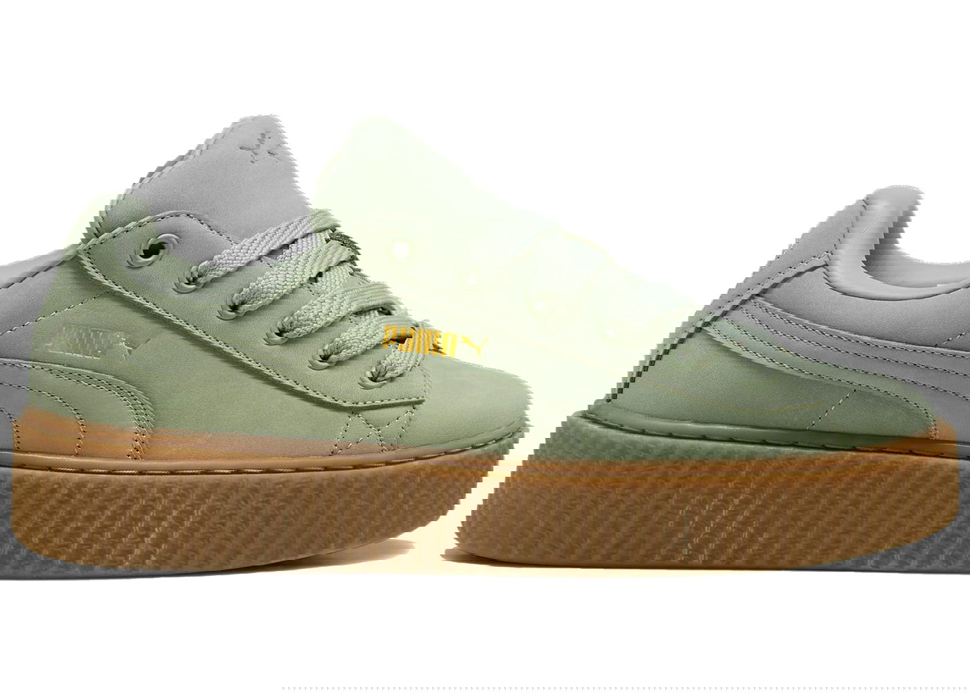 Tenisky a topánky Puma Creeper Fatty Rihanna Fenty Green Fog (Women's) Zelené | 399865-02, 0