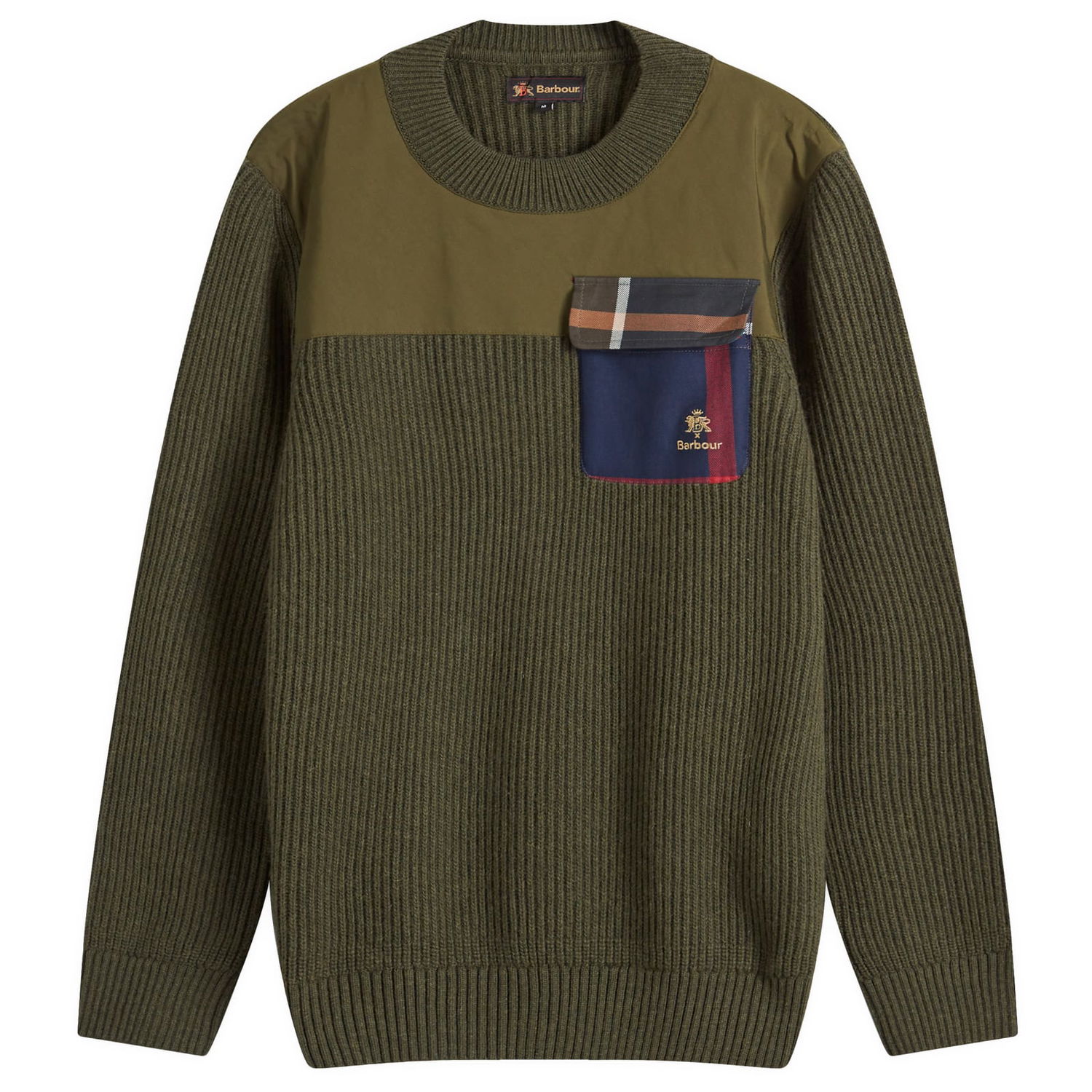 Sveter Barbour Baracuta Miller Crew Knit Jumper Large Zelené | MKN1614OL51, 0