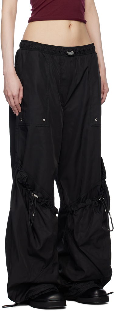 Cargo nohavice The Attico Attico Parachute Cargo Drawstring Trousers Čierna | 250WCP00255 PLL001AA, 1