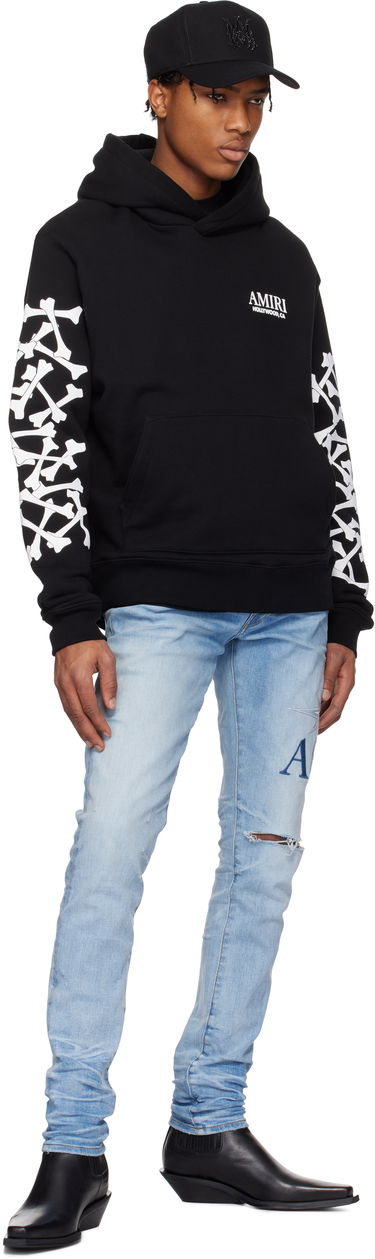 Džínsy AMIRI AMIRI Starburst Appliqué Skinny Jeans Modrá | AMDNSY1141, 3