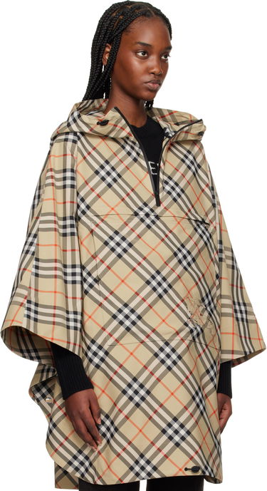 Pláštenka Burberry Burberry Packaway Check Twill Cape Jacket Béžová | 8105325, 1