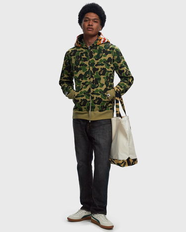 Mikina BAPE ABC CAMO TIGER Full Zip Hoodie Zelené | 001ZPK801003MGRN, 1