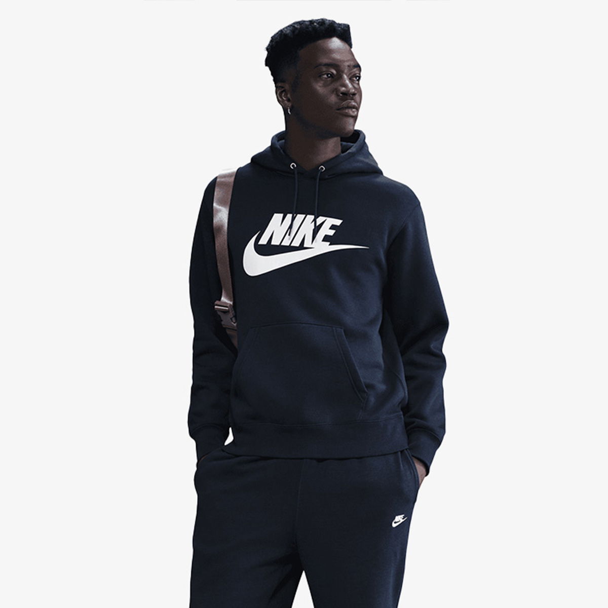 Mikina Nike Club Fleece Pullover Hoodie Čierna | FN3868-451, 1
