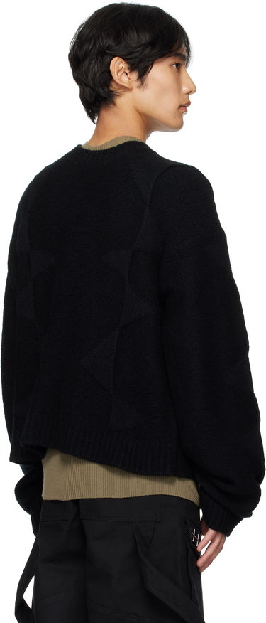 Sveter HELIOT EMIL HELIOT EMIL Cropped Spiral Knit Sweater Čierna | PREAW25_M_07_063_BLK01_CO, 2
