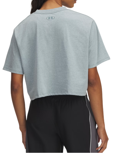 Crop Top Under Armour Under Armour Rival Short Sleeve Crop Top Modrá | 1389721-587, 1