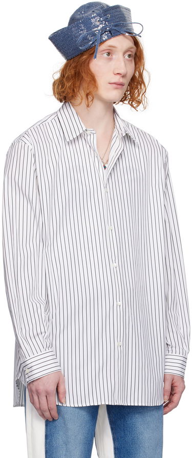 Košeľa Jean Paul Gaultier Jean Paul Gaultier Striped Shirt Biela | 24/25-U-CH046I-C044-0100, 1