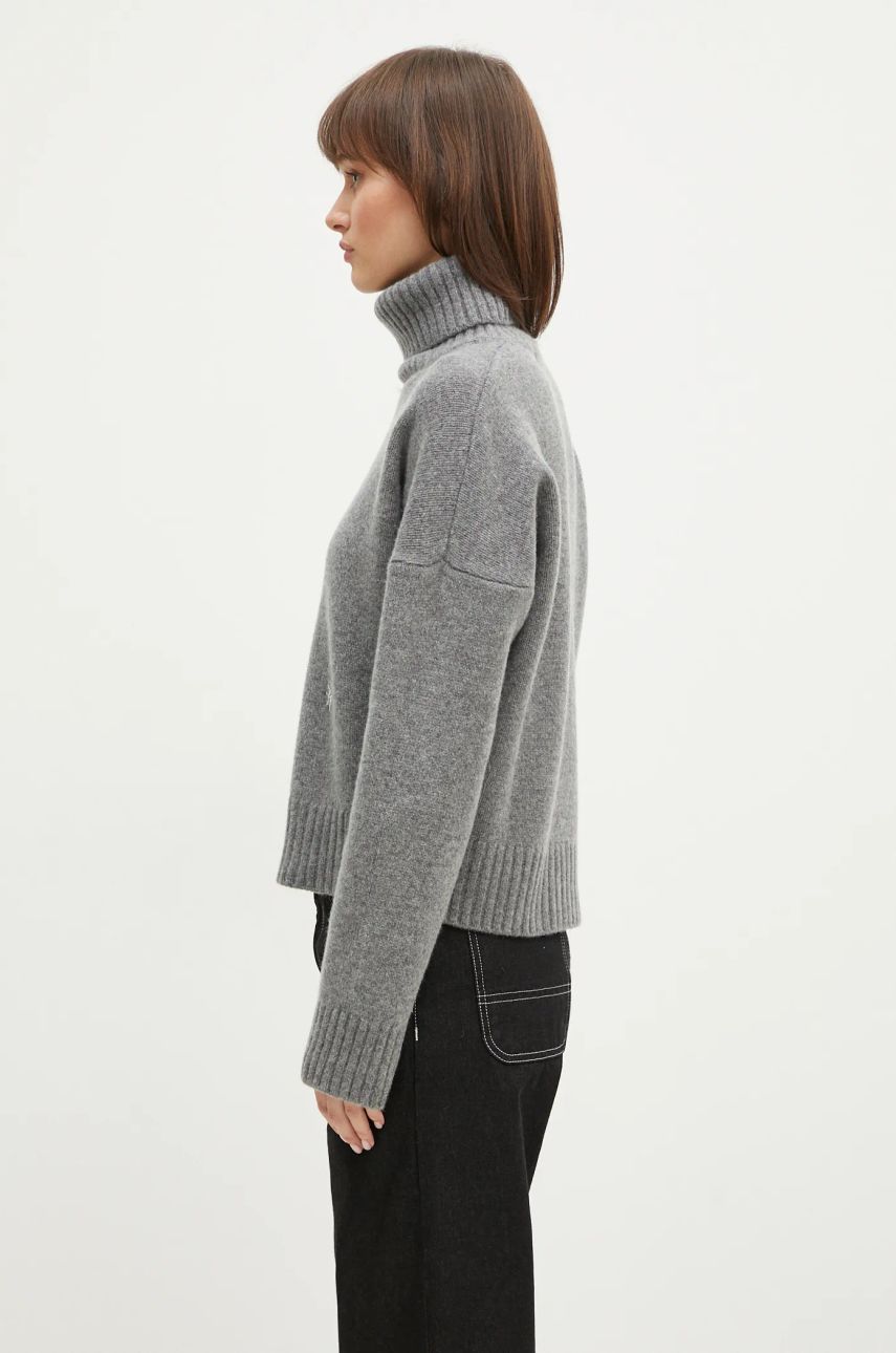 Sveter Sporty & Rich Sporty & Rich SRC Wool Turtleneck Sweater Šedá | WS064512302GY03, 1