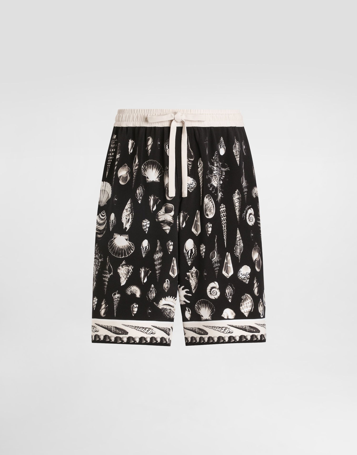 Šortky Dolce & Gabbana Dolce & Gabbana Shell-Print Crêpe Shorts Čierna | GV37ATHI1ZFHN5PI, 0
