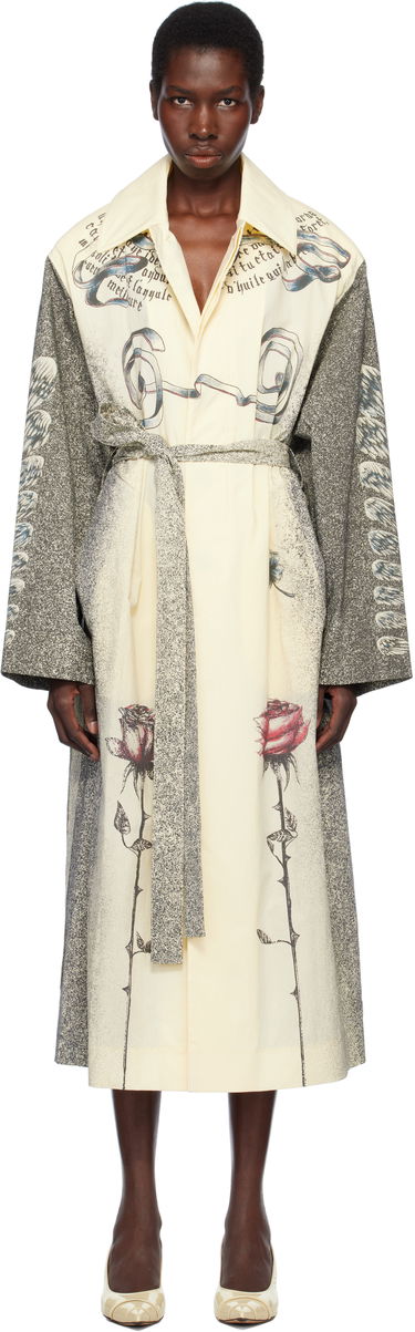 Trenčkot Jean Paul Gaultier Jean Paul Gaultier 'The Multi-Tattoo' Print Trench Coat Žltá | 25/34-U-MA035-C587-030030, 0