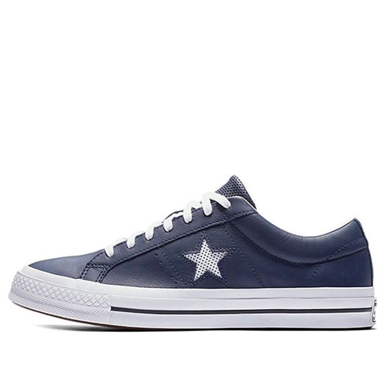 Tenisky a topánky Converse One Star Perforated Leather Low Top Navy | 158463C, 0