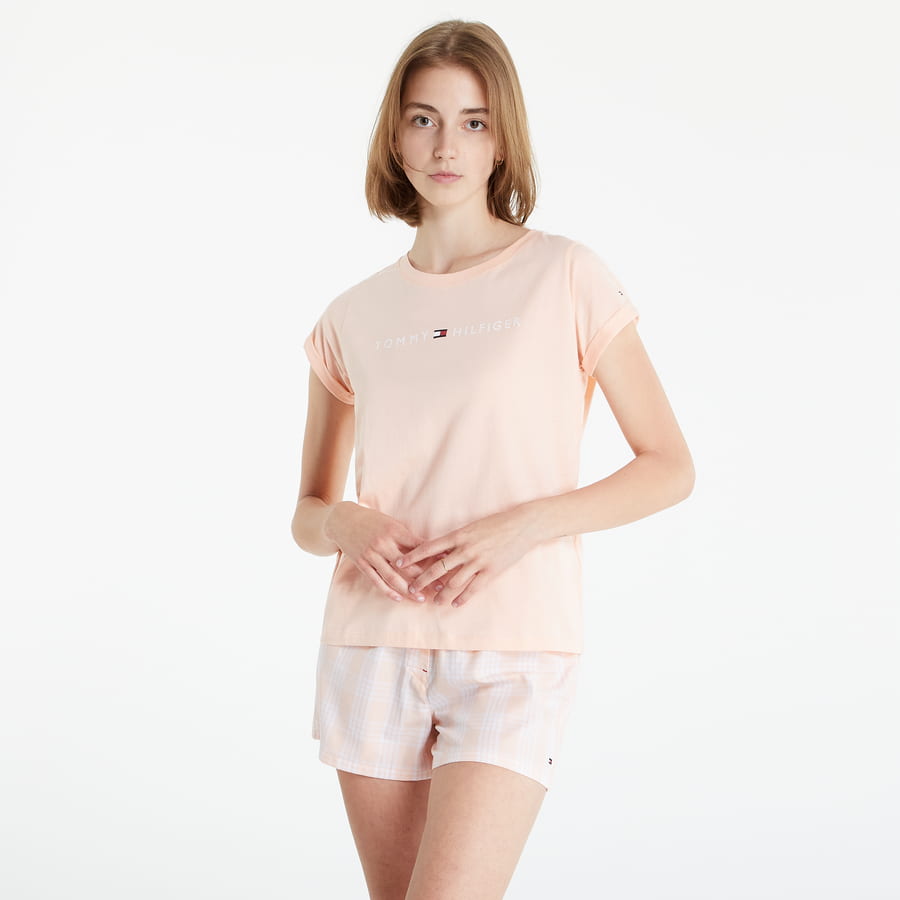Tričko Tommy Hilfiger Logo Tee Ružová | UW0UW01618-TLR, 0
