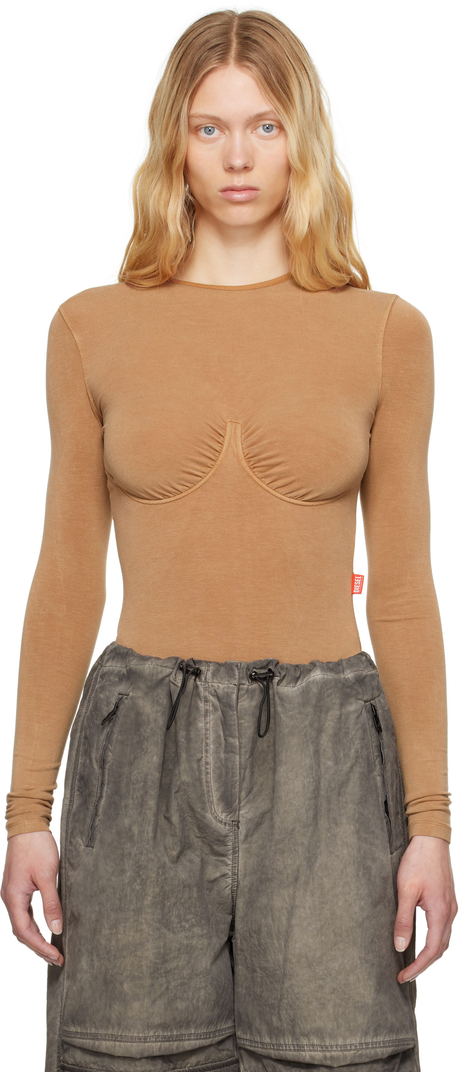 Body Diesel Diesel T-Finne-Q2 Bodysuit Béžová | A17608 0QMAT, 0