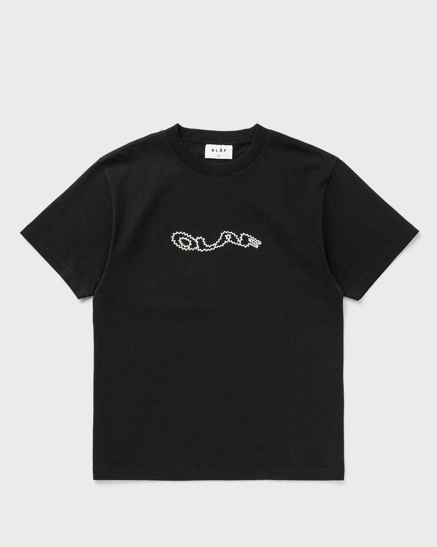 Tričko ØLÅF Olaf Zigzag Wavy Drift T-Shirt Čierna | M200111-BLACK, 0