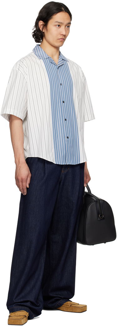 Košeľa AMI AMI Paris Short Sleeve Boxy Shirt Modrá | HSH286.CO0109, 3