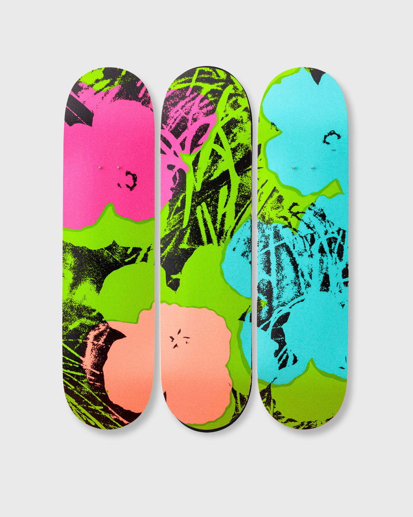 Skate The Skateroom Andy Warhol Flowers Decks - 3-Pack Rôznofarebný | 5407006111634