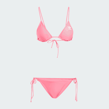 Plavky adidas Originals Adicolor Triangle Bikini Ružová | IJ8664, 5