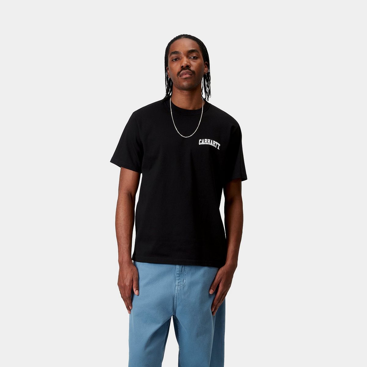 Tričko Carhartt WIP Short Sleeve University Script T-Shirt Čierna | I034852_9, 0