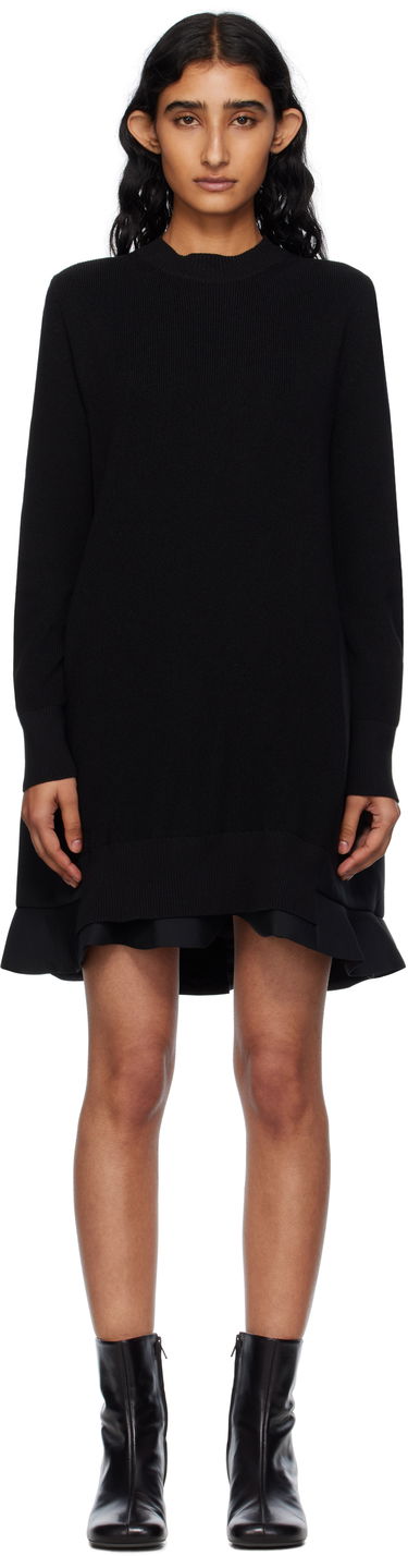 Šaty sacai Sacai Suiting Mix Knit Minidress Čierna | 25-07952, 0