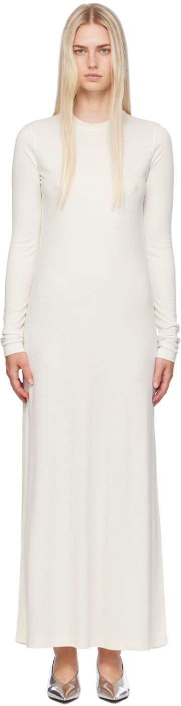 Šaty TOTEME TOTEME Long Sleeve Maxi Dress Biela | 243-WRD1947-FB0205, 0