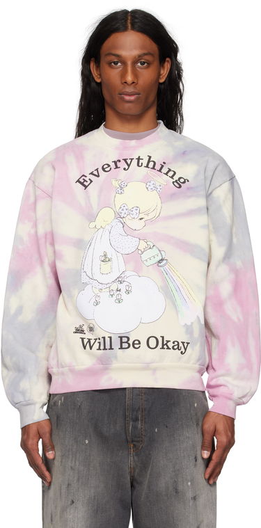 Sveter Online Ceramics Online Ceramics Precious Moments 'Everything Will Be Okay' Tie-Dye Sweatshirt Rôznofarebný | Everything Tie-Dye Sweatshirt, 0