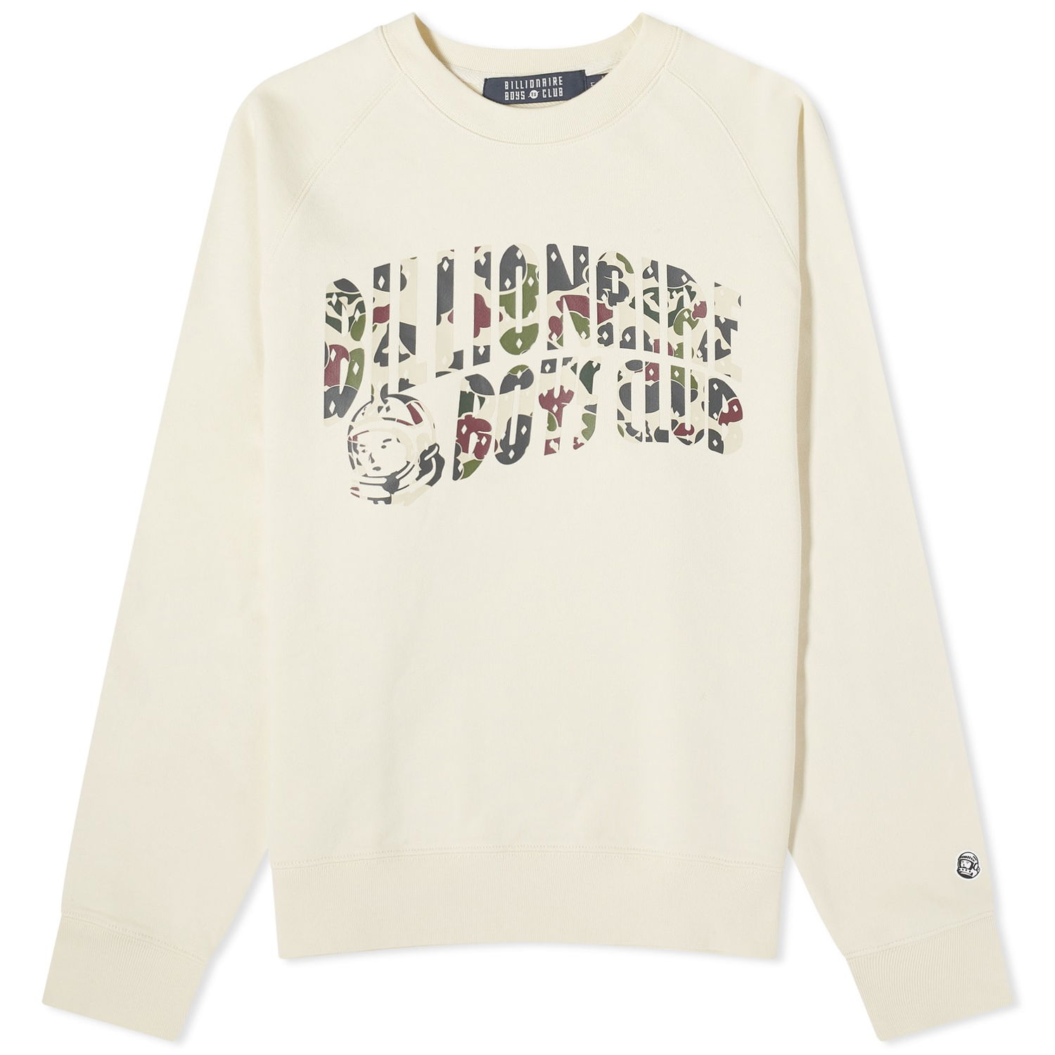 Mikina BILLIONAIRE BOYS CLUB Duck Camo Arch Logo Crew Sweat "Cream" Béžová | B23428-CRM, 0