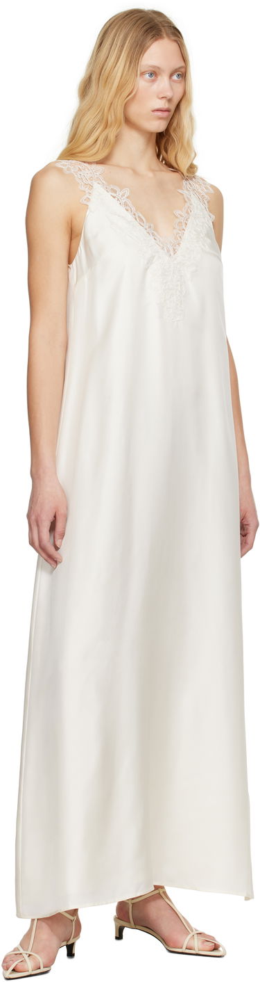Šaty Róhe Rohe Silk Lace Maxi Dress Biela | 415-33-256, 3
