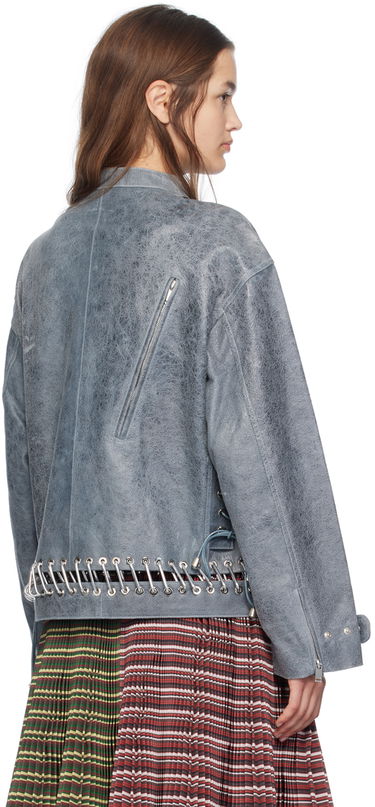Bunda Chopova Lowena Chopova Lowena Carabiner Leather Jacket Šedá | 5212, 2