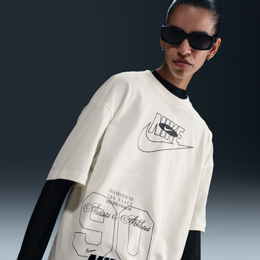 Tričko Nike Sportswear Loose Fit T-Shirt Biela | HJ2993-133, 0