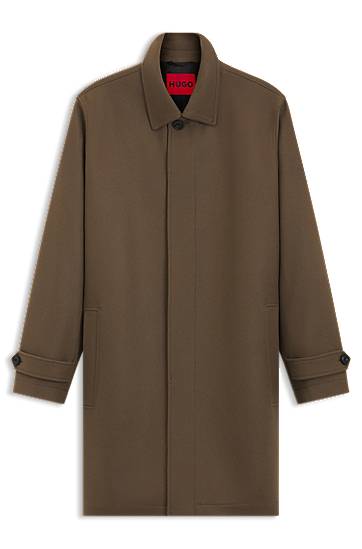 Kabáty BOSS Wool Blend Car Coat Hnedá | 50549788