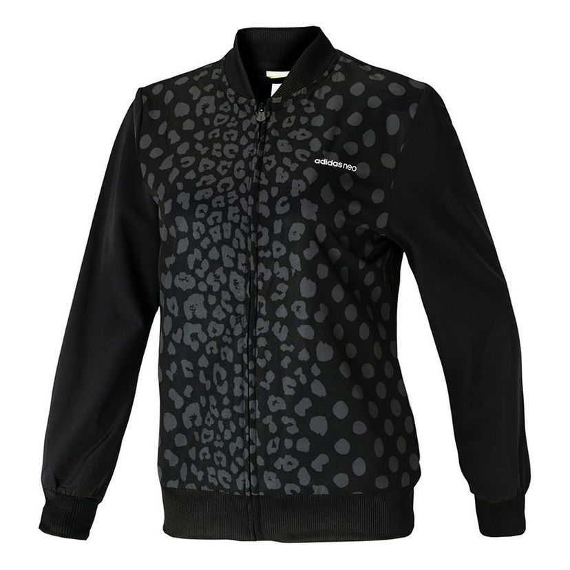 Bomber bunda adidas Originals Neo Printing Running Jacket Čierna | CF9803