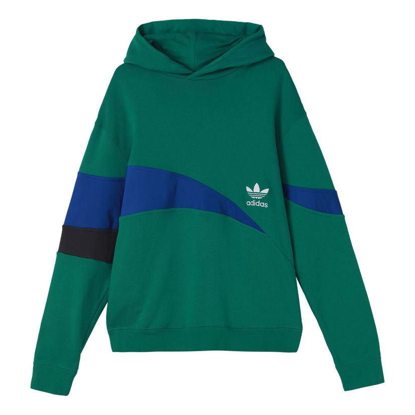 Mikina adidas Originals Originals TS Splicing Colorblock Hoodie Zelené | HF5943