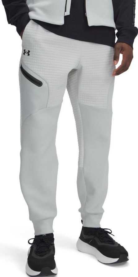 Tepláky Under Armour Unstoppable Fleece Grid Joggers Šedá | 1386544-377