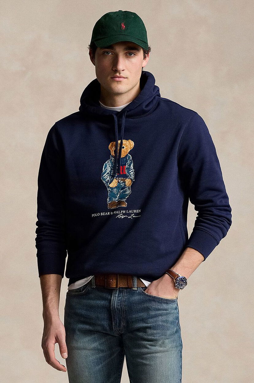 Mikina Polo by Ralph Lauren Hoodie With Print Modrá | 710953719