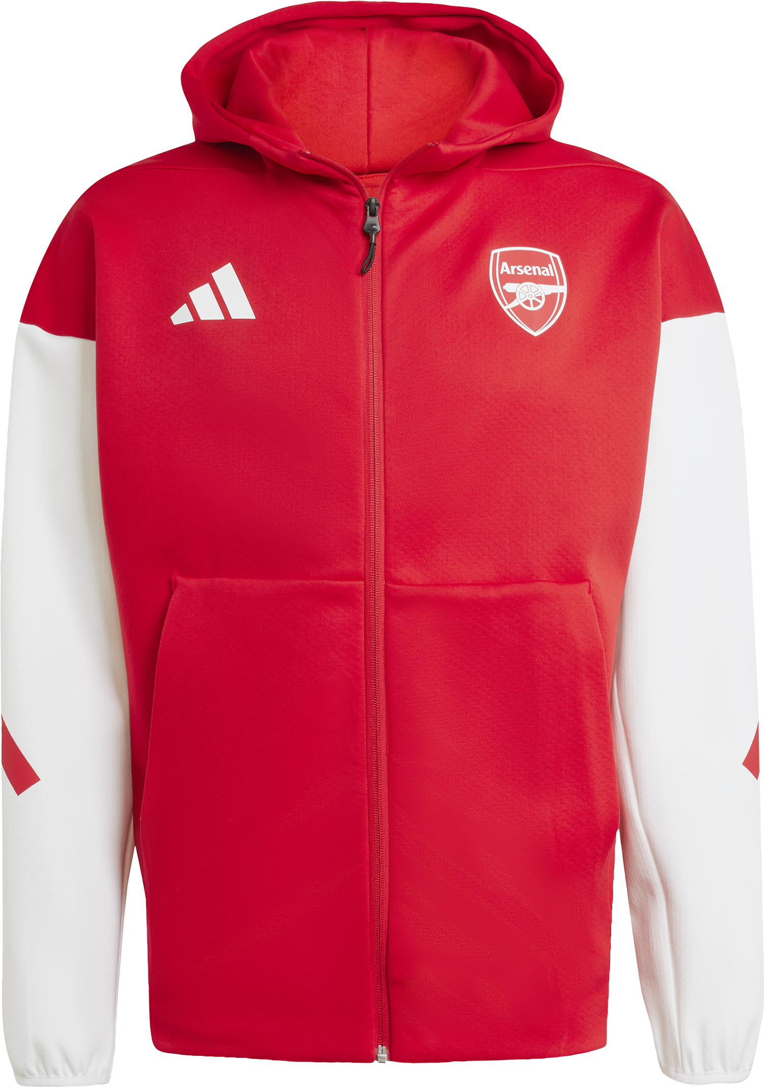 Mikina adidas Originals Arsenal FC Z.N.E. Anthem Full-Zip Hoodie Červená | jm9409, 0