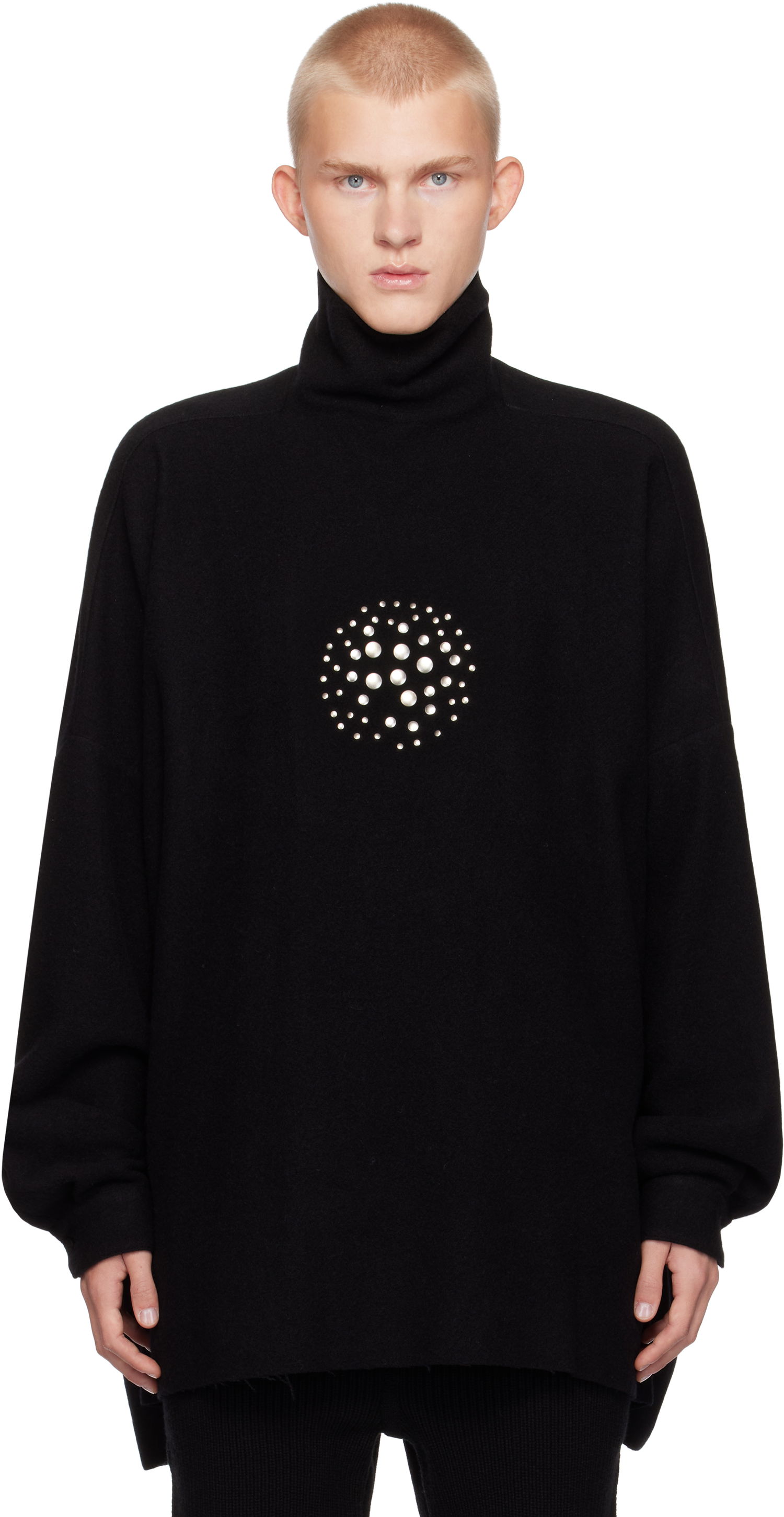 Sveter Rick Owens Turtleneck Jumbo Orb Čierna | RR02D6209 WLDES3, 0