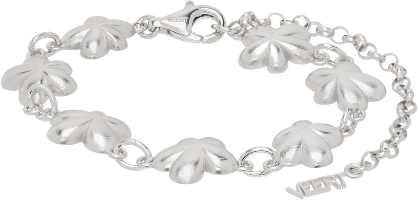 Náramok VEERT Flower Bracelet Biela | BR02RH-WG