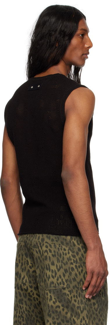 Tielko Andersson Bell Andersson Bell Net Damaged Sleeveless Tank Top Čierna | atb1328m, 2