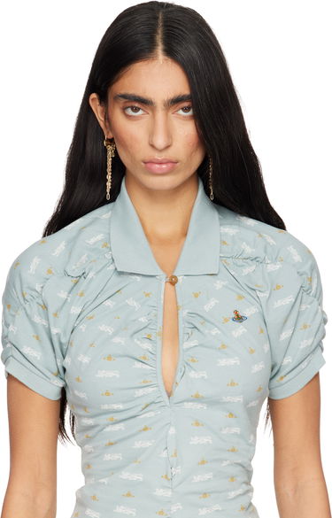 Náušnice Vivienne Westwood Ginetta Safety Pin Orb Dangle Earrings Žltá | 6202017A-02R001-, 2