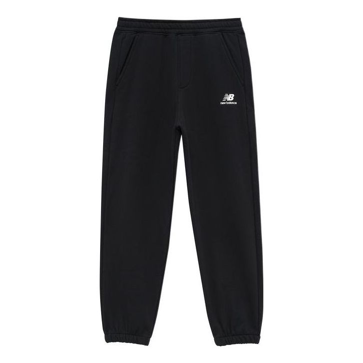 Tepláky New Balance Essentials Stacked Logo Sweatpants Čierna | AMP24383-BK