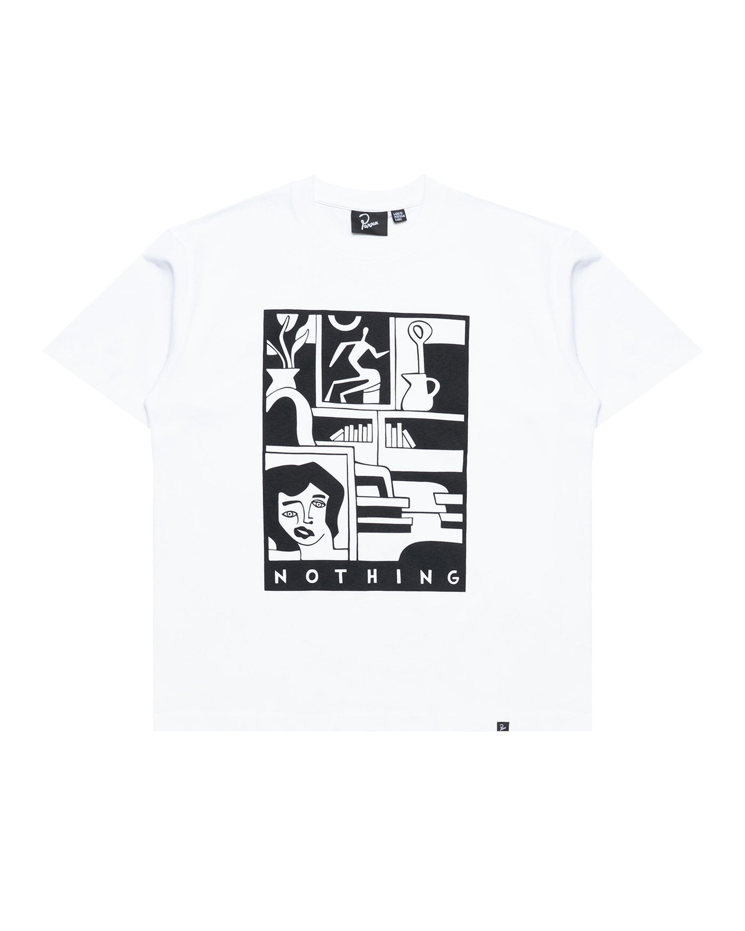 Tričko By Parra Parra Our House Graphic T-Shirt Biela | 54200, 0