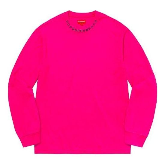 Tričko Supreme Stars Collar Long Sleeve Top Ružová | SUP-FW21-231