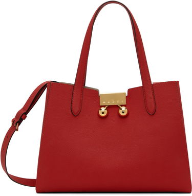 Kabelka Marni Marni Leather Trunkaroo Small Tote Červená | BMMP0150U0 P8185, 0